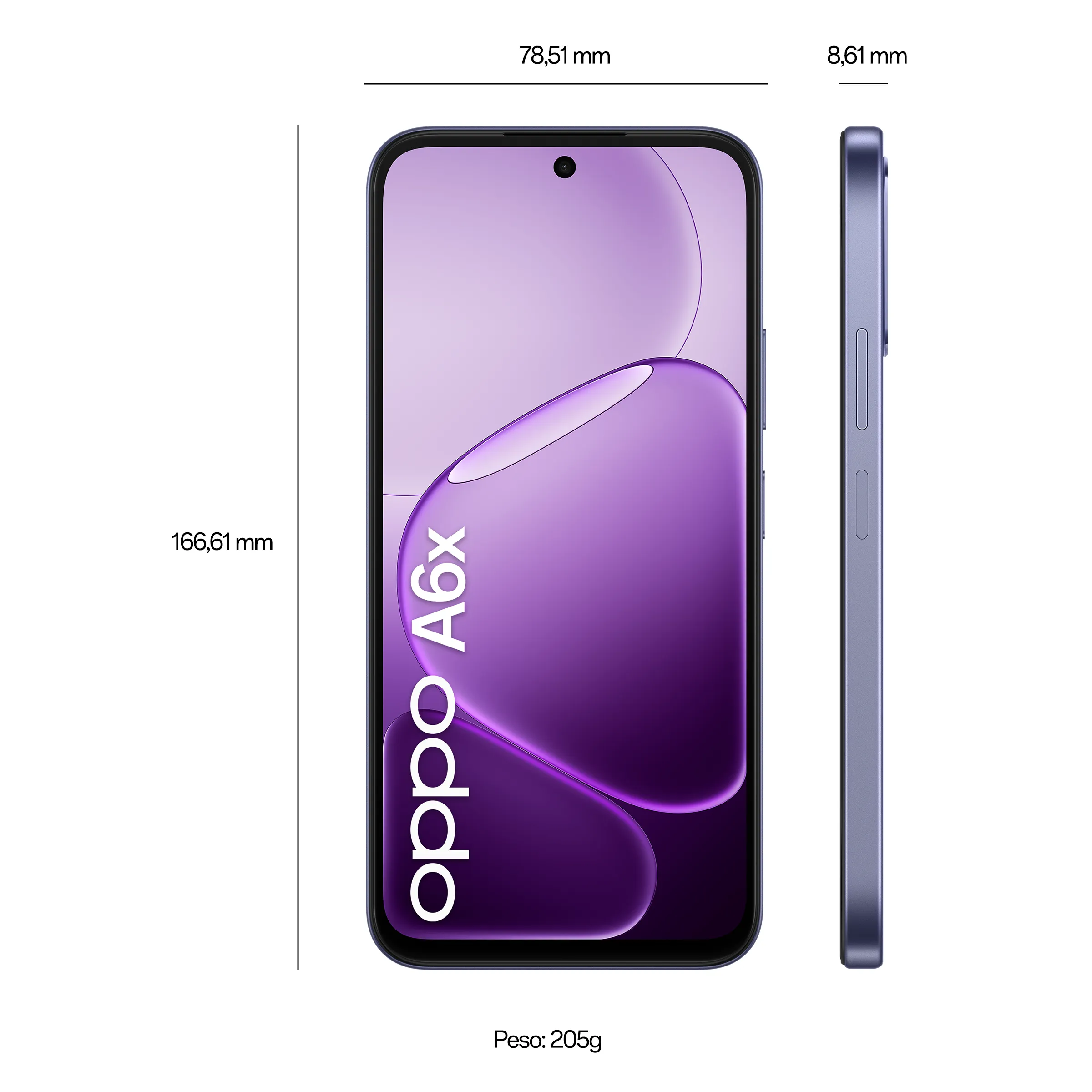 OPPO A6x Black Purple 6GB+128GB_7