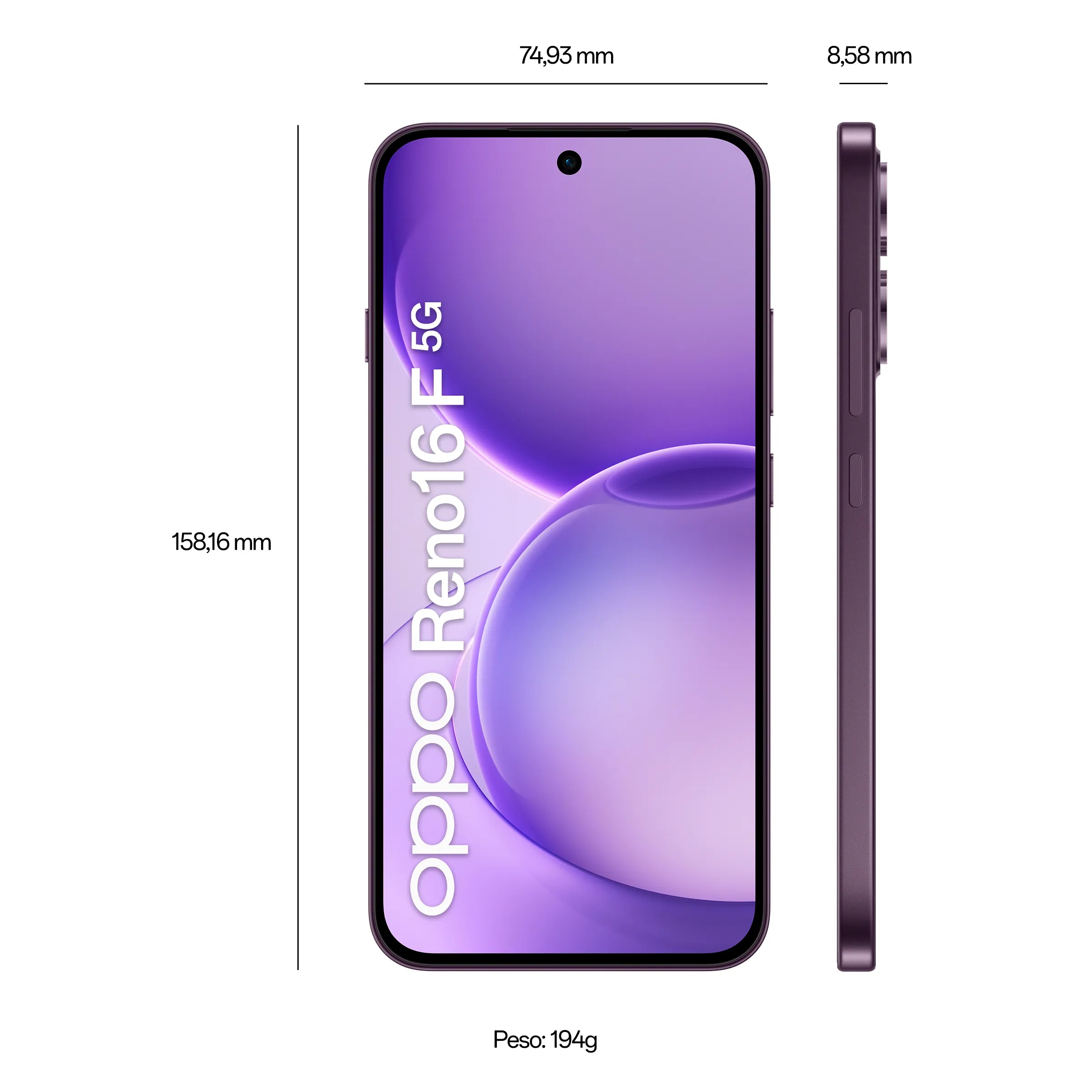 OPPO Reno16 F 5G Purple Black 8GB+512GB_8