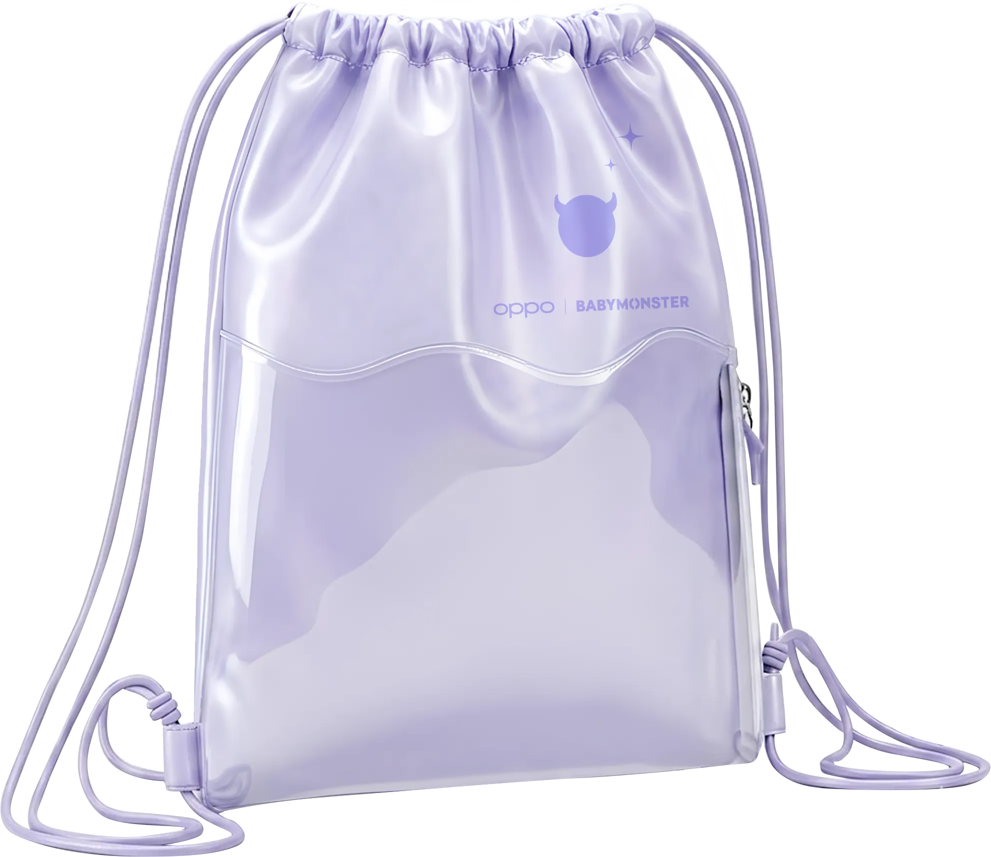 OPPO Reno16 Series x BABYMONSTER Limited Edition Drawstring Bag Purple_1