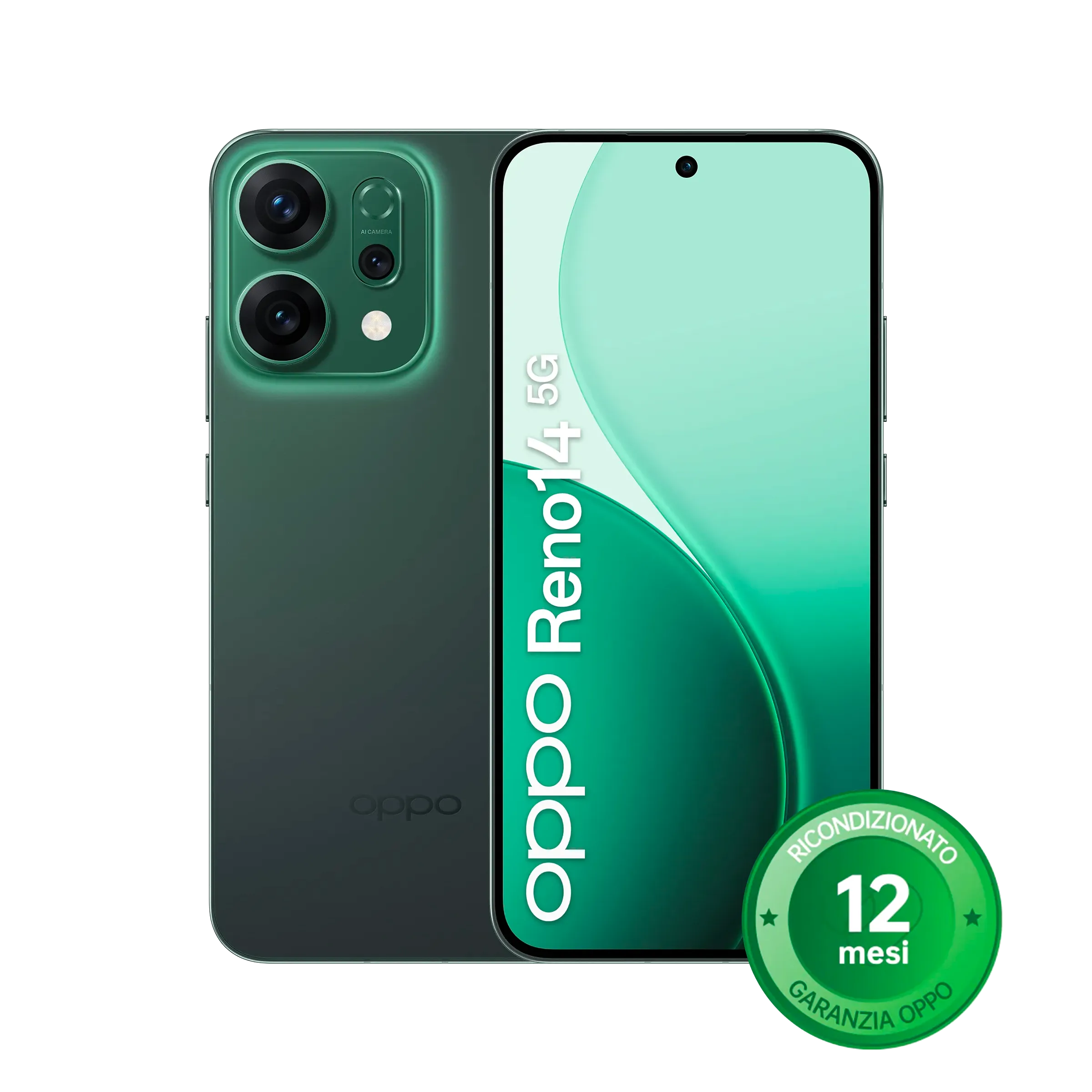 OPPO Reno14 5G [Ricondizionato] Luminous Green A++_1
