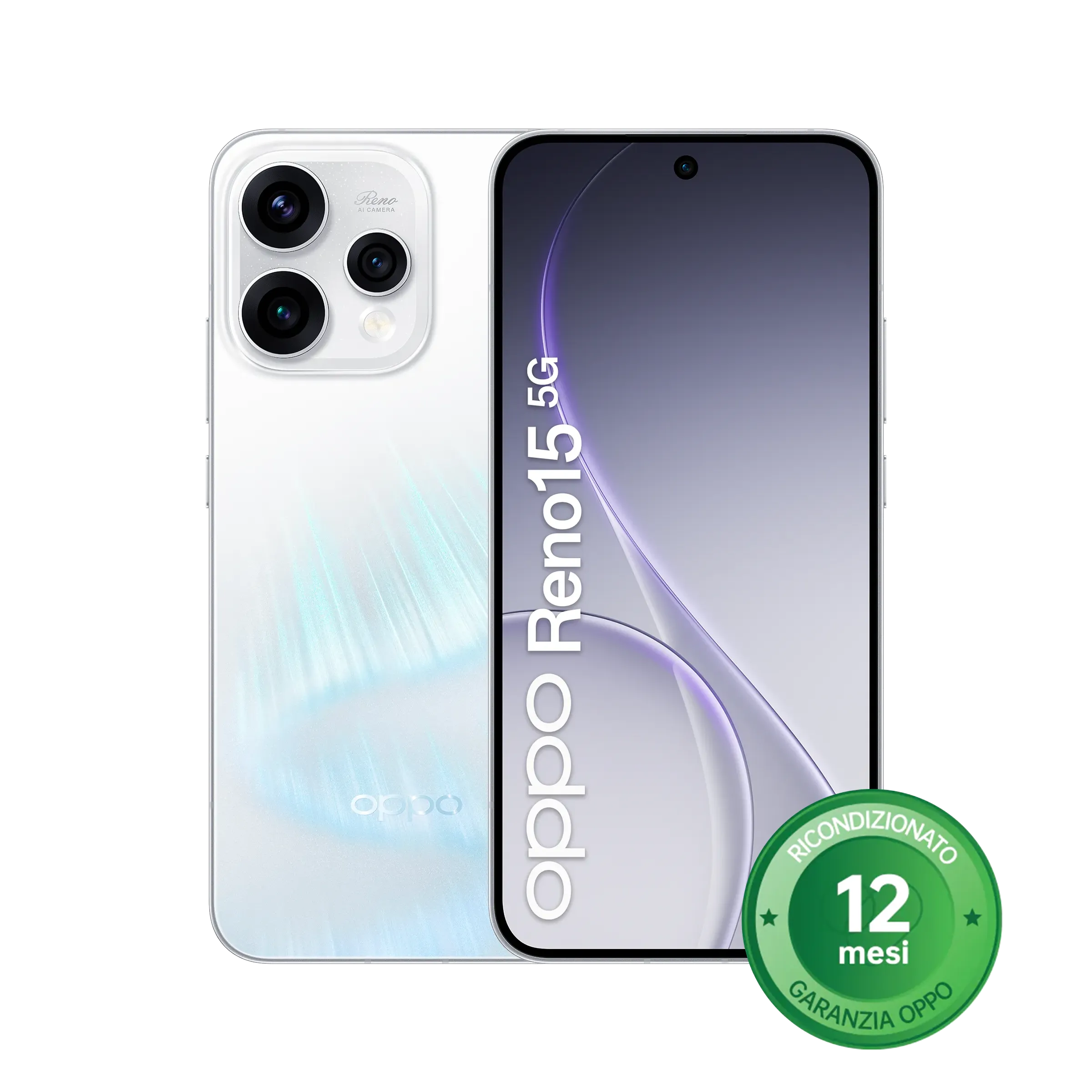 OPPO Reno15 5G [Ricondizionato] Aurora White A++_1