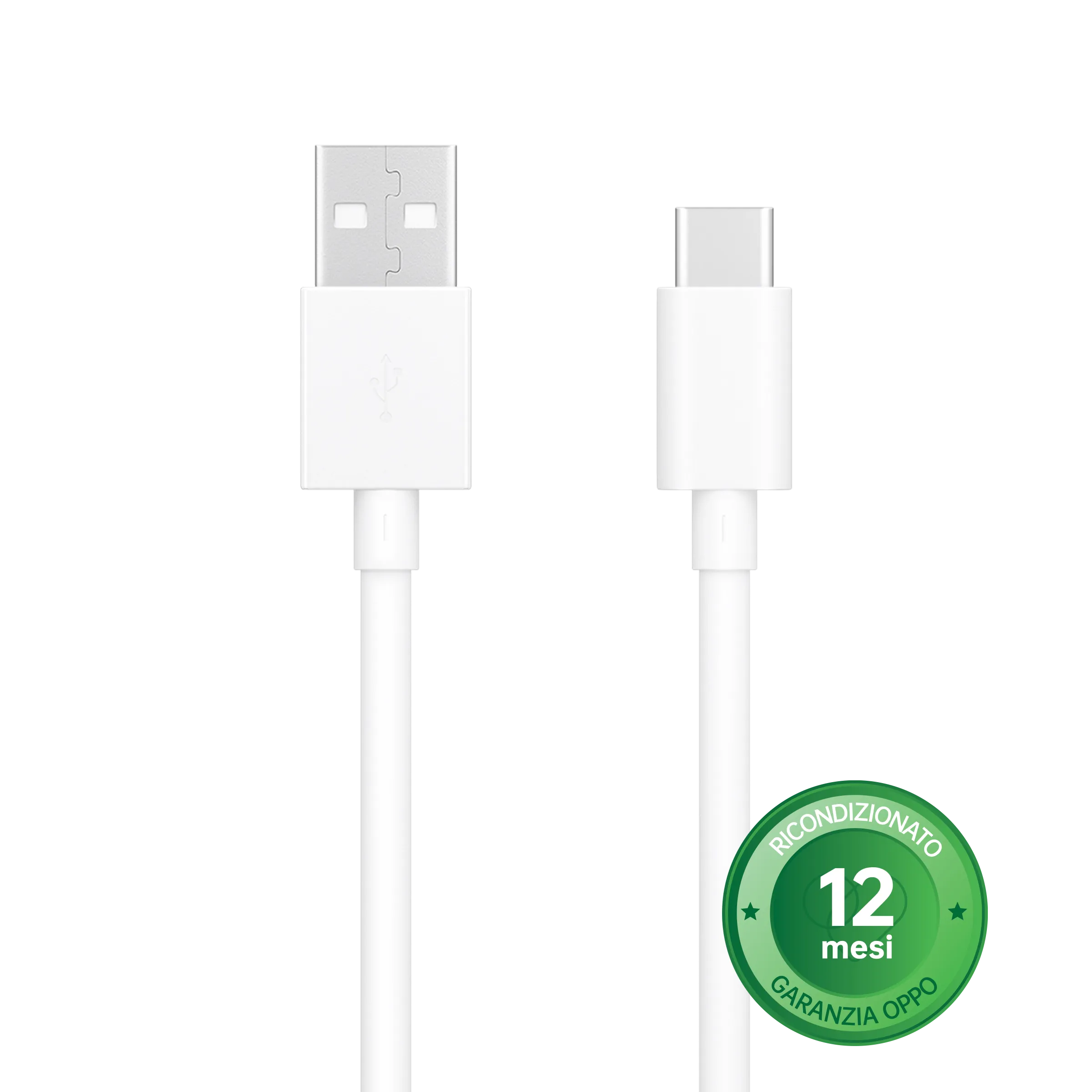 Cavo USB 1m Type C Bianco [Ricondizionato]