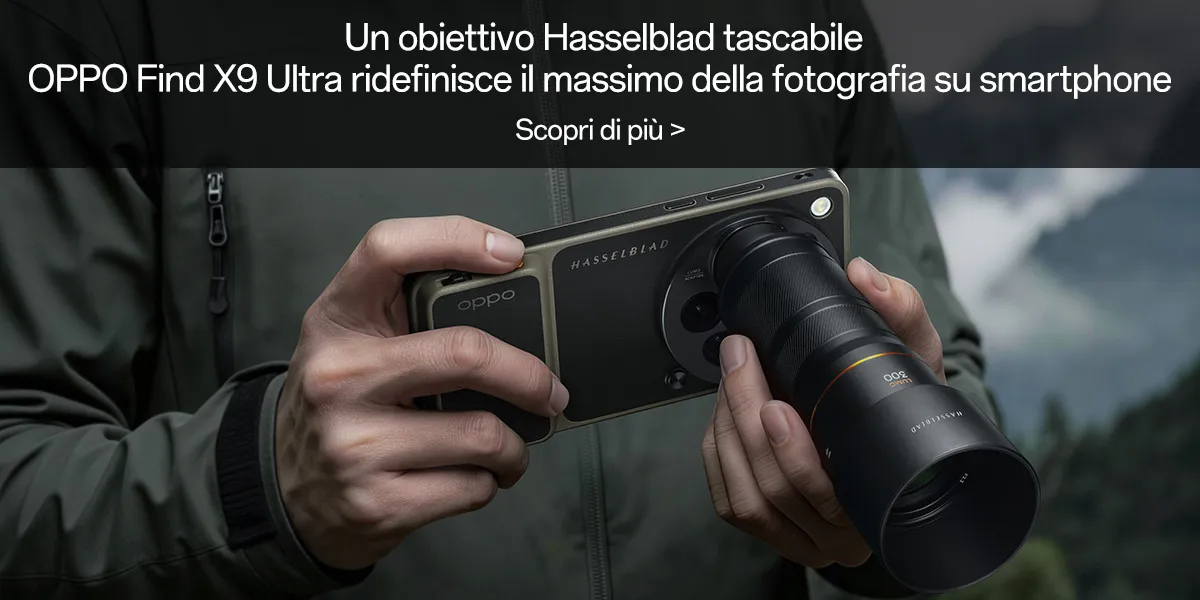 OPPO Find X9 Ultra ridefinisce la fotografia smartphone con teleobiettivo Hasselblad e zoom ottico 10x