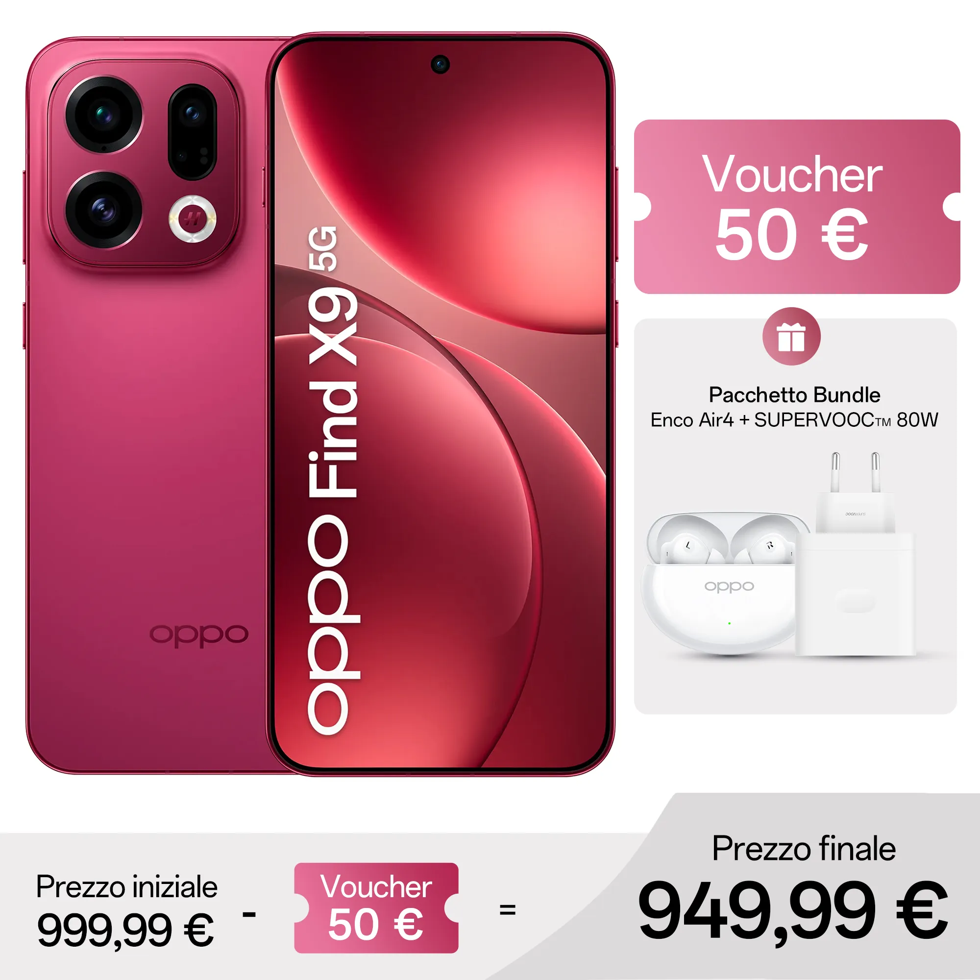 OPPO Find X9 Velvet Red / 12GB+512GB