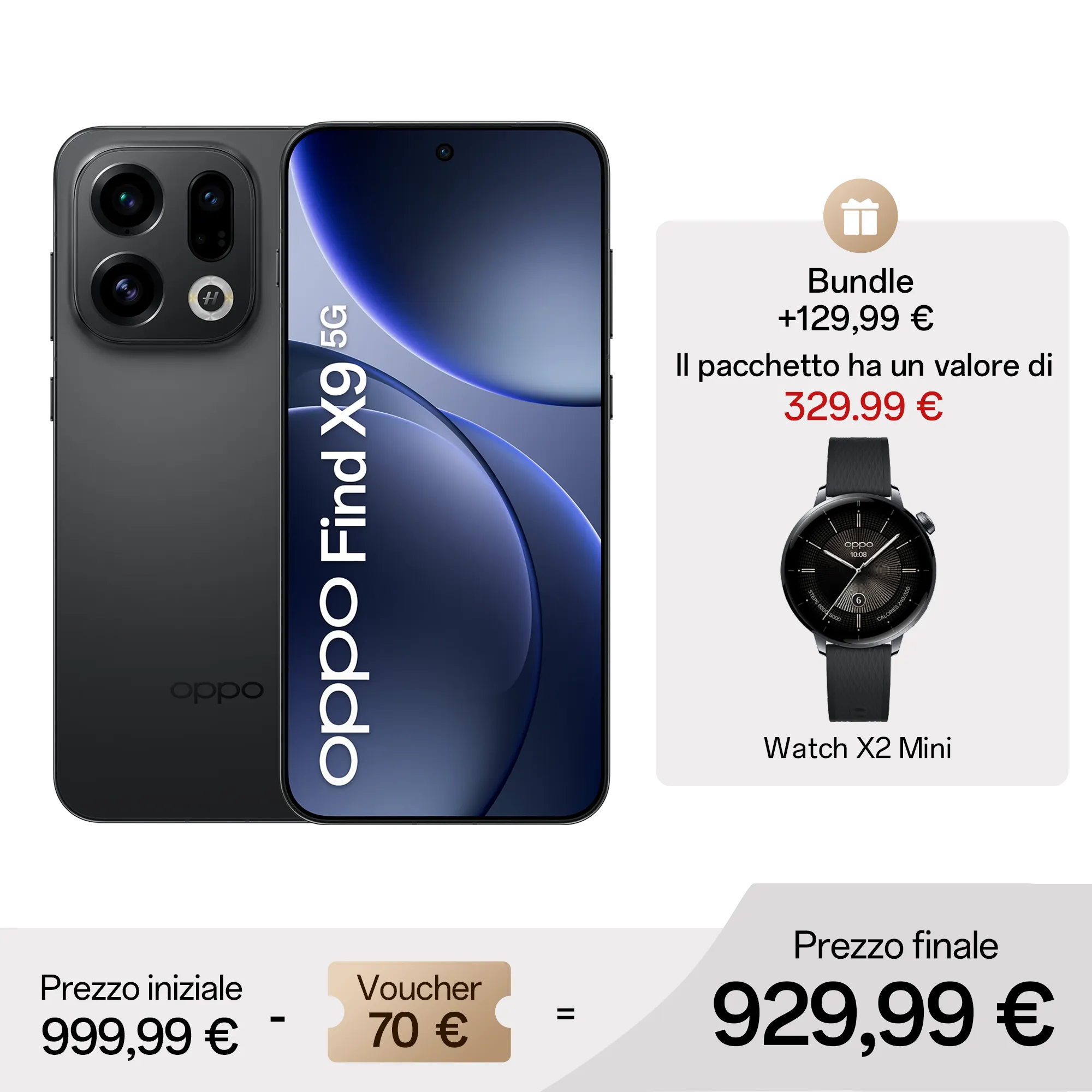 OPPO Find X9 Space Black / 12GB+512GB